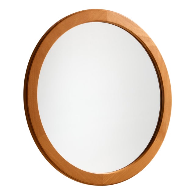 Beech Framed Mirror by Aksel Kjersgaard For Sale