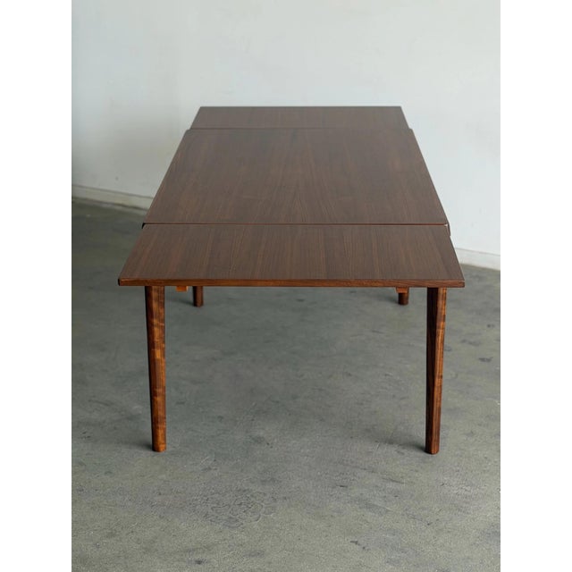 1960s Attributed to Danish Vejle Stole & Møbelfabrik Dining Table in Dark Teak For Sale - Image 9 of 12