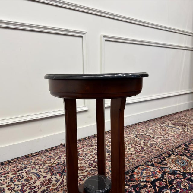 Art Deco Side Table with Marble Top For Sale - Image 4 of 8