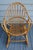 This vintage 1960's fan back bamboo rocking chair is a size for a small space or small adult. It comes with a cute hand...