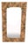 Brass Rectangular Dotted Wall Mirror by Justfurnituress For Sale