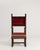 18th Century French Renaissance Style Throne Chair with Upholstery Red Burgandy For Sale - Image 11 of 15