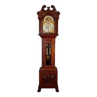 Circa 1900 Harriet Beecher & Calvin Ellis Stowe Family Grandfather Clock For Sale