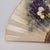 Large Romantic Pericón Fan in Painted Silk and Gilded and Silvered Wood, 1890s For Sale - Image 17 of 18