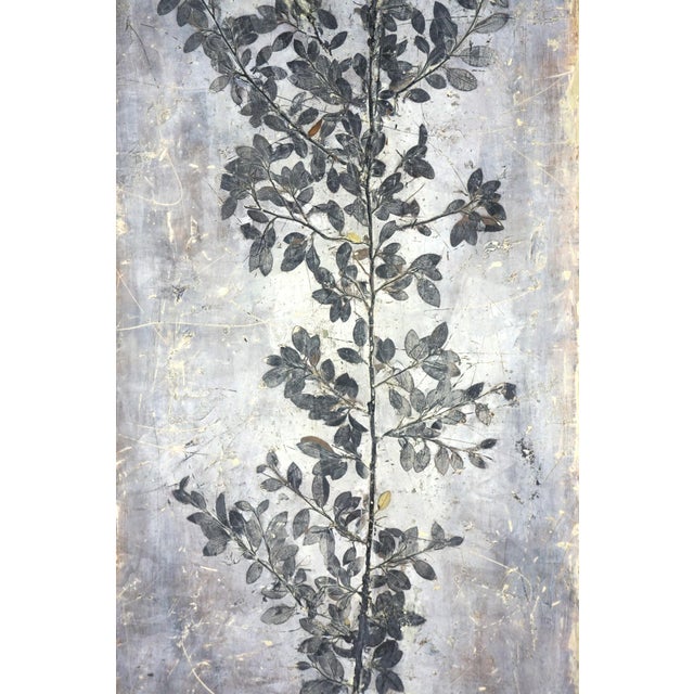 2000 - 2009 Minimalist Mixed Media Botanical Painting "Branch #1" by Derek Lynch For Sale - Image 5 of 8