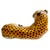 Vintage Large Scale Italian Glazed Porcelain Reclining Leopard Statue For Sale In San Diego - Image 6 of 7