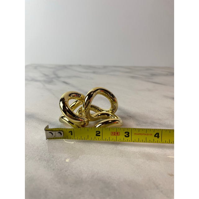 1980s Richard X. Zawitz Mini Tangle Sculpture in Gold For Sale In Seattle - Image 6 of 6