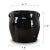 Rustic Mid-Century Vintage Black Porcelain Jar With Handles For Sale - Image 3 of 6