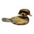 Late 20th Century Hand-Painted Wood Duck Drake Decoy For Sale