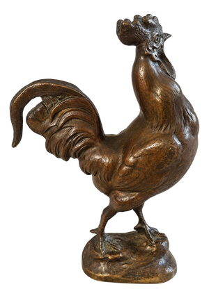 19th Century Bronze Gallic Rooster Figurine