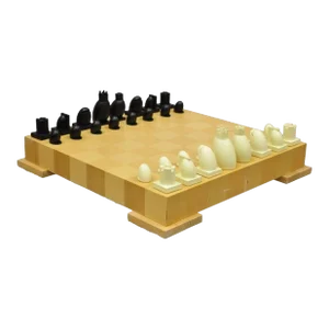 1990s Michael Graves Chess and Checkers Postmodern Set Maplewood Board Modern