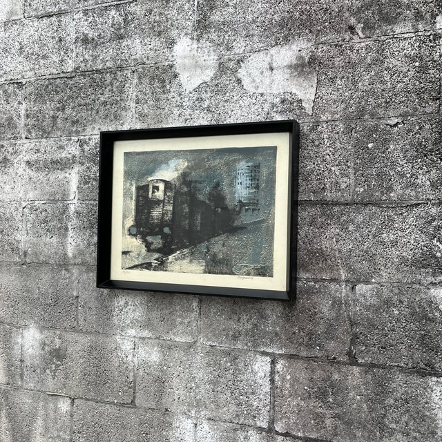 Renzo Vespignani "The Train" Framed Numbered and Hand Signed Lithograph, 1962 For Sale In Miami - Image 6 of 16