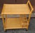 Late 20th Century Rattan and Cane Rolling Bar Cart For Sale - Image 4 of 10
