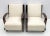 Set of Italian Art Deco Bouclè and Walnut Chaise Longues, 1930s For Sale - Image 6 of 8