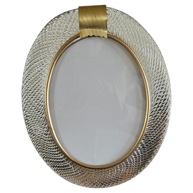 Oval Murano Glass Photo Frame, 2000s For Sale - Image 14 of 14