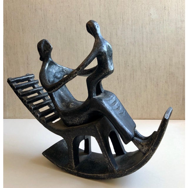 In the style of Henry Moore, Mother and Child in Rocking Chair, c.1950s For Sale In Miami - Image 6 of 12