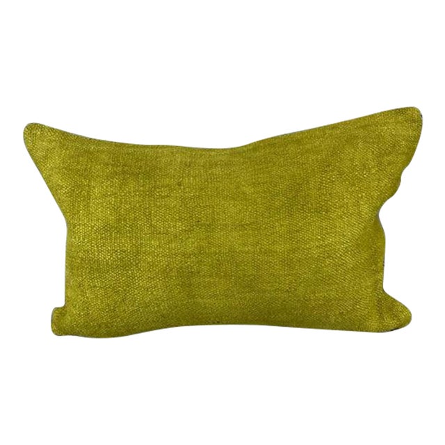 16 x 24 Hemp Pillow Turkish Cushion Natural Green Pillow Cushion Cover For Sale