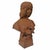 Art Noveau Artist, Female Bust with Flowers, Cast Iron For Sale - Image 3 of 9