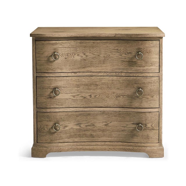 Rustic Rustic Modern Three-Drawer Bedside Chest For Sale - Image 3 of 9