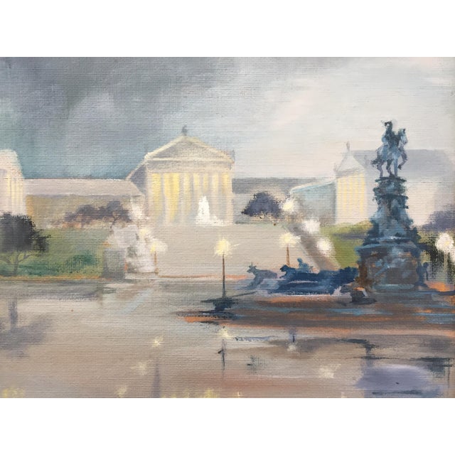 MidCentury Philadelphia Museum of Art Oil Painting Chairish