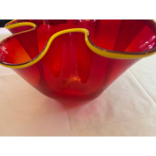 1990s 1998 Rollin Karg Signed Dichroic Studio Art Glass Vase - 14" For Sale - Image 5 of 6