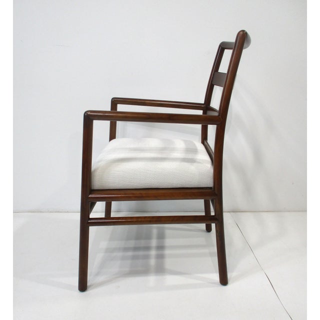t.h. Robsjohn Gibbings Ladder Back Arm Chairs For Sale In Cincinnati - Image 6 of 16
