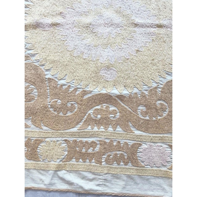 Mid-Century Modern 1970s Suzani Wall Hanging For Sale - Image 3 of 9