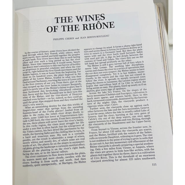 Wine Book - Red & Gold Coffee Table Book - The Great Book of Wine by Joseph Jobe (1980s) For Sale - Image 9 of 11