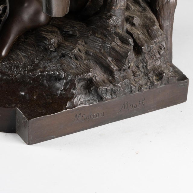 Bronze Sculpture with Brown Patina attributed to Mathurin Moreau For Sale - Image 12 of 13