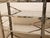 Late 20th Century Chrome & Mirrored Glass Étagère Console With X-Brace Detail For Sale - Image 9 of 12