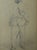 1830 French Military Portrait of Man in Uniform Armed Drawing Sketch For Sale - Image 4 of 9