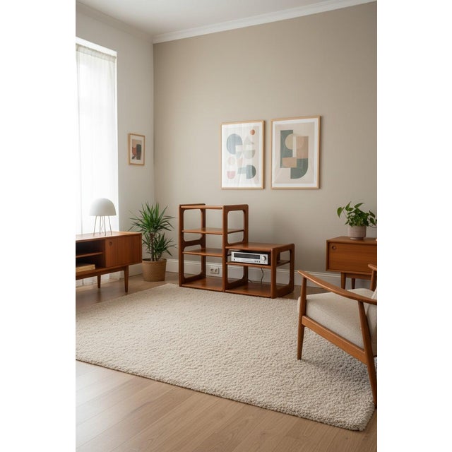 Vintage Danish Bookcase in Teak from Dyrlund, 1960s For Sale - Image 9 of 18