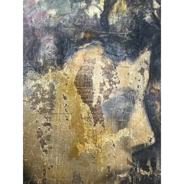 Pierre Henry, Visages, Oil on Canvas For Sale - Image 8 of 11