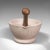 Victorian 1900s Antique Victorian English Ceramic Mortar and Pestle For Sale - Image 3 of 12