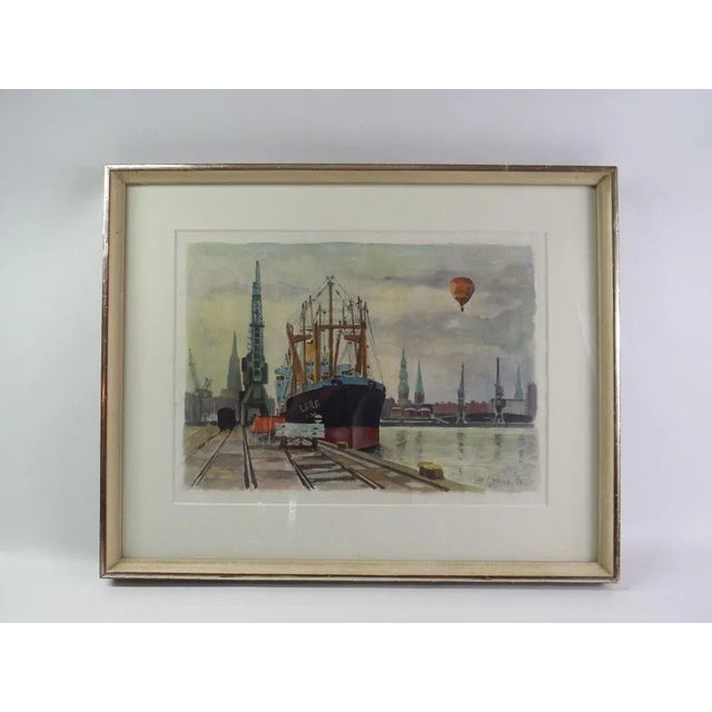Good condition, see photos, the bright spots on the painting are only light shadows, the frame has age-related small...