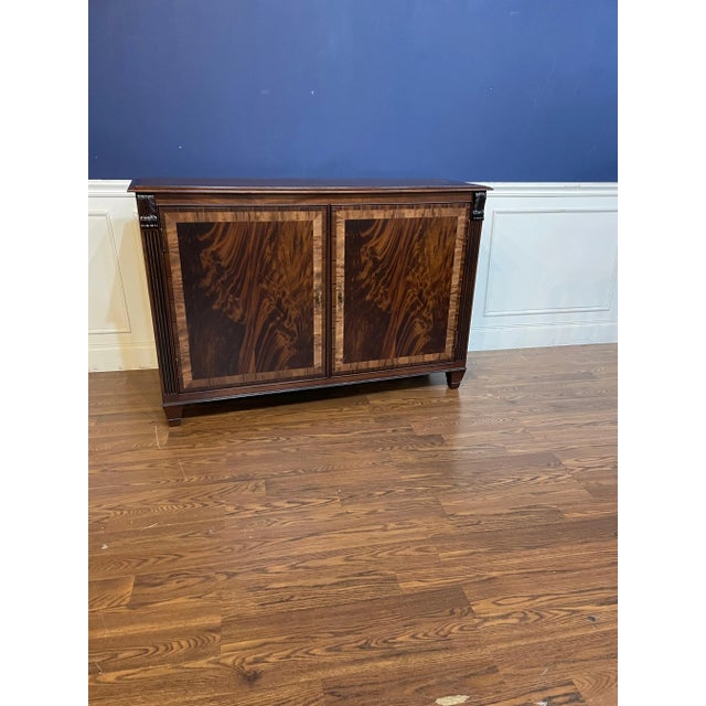 Two Door Regency Style Mahogany Buffet Made-To-Order For Sale - Image 9 of 9