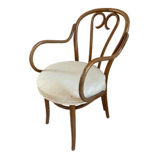 Thonet Bentwood + Cane Desk Chair For Sale