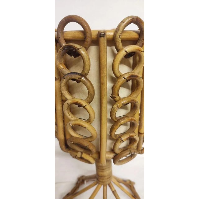 Rattan Table lamp, Spain, 1980s For Sale - Image 6 of 9