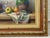 Antique White Still Life with Flowers & Fruit in a French Farmhouse Interior by French Artist 1992 Circa For Sale - Image 8 of 13