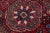 Persian Persian Handmade Heriz Red Wool Runner With Medallion Floral Design For Sale - Image 3 of 8