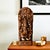 Dimensions: 18â€W x 4"D x 38"H This is a vintage Teak wood Ganesha statue from South India. This sculpture is intricately...