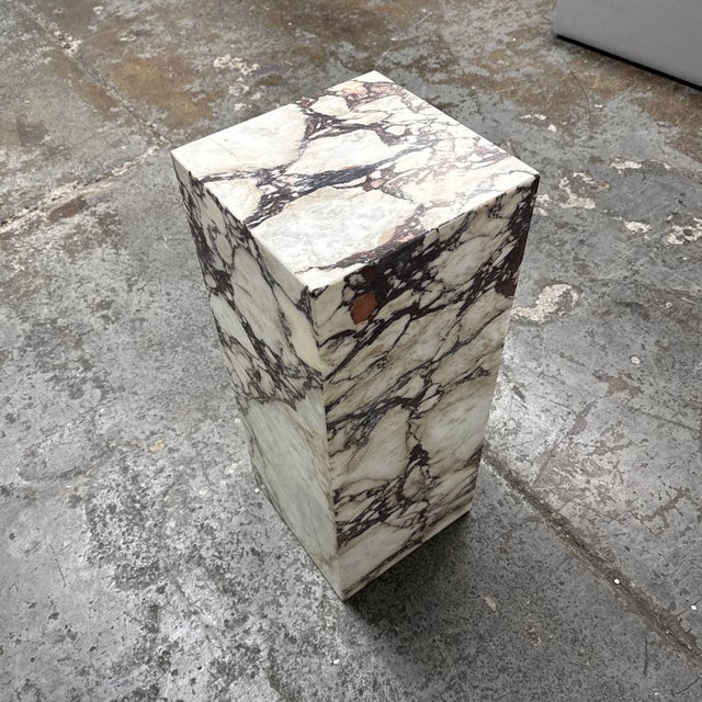 Audo Copenhagen Plinth Marble Pedestal For Sale - Image 4 of 12