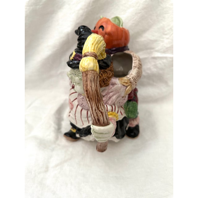 Farmhouse Fitz & Floyd Halloween Hoedown 56oz Pitcher For Sale - Image 3 of 7