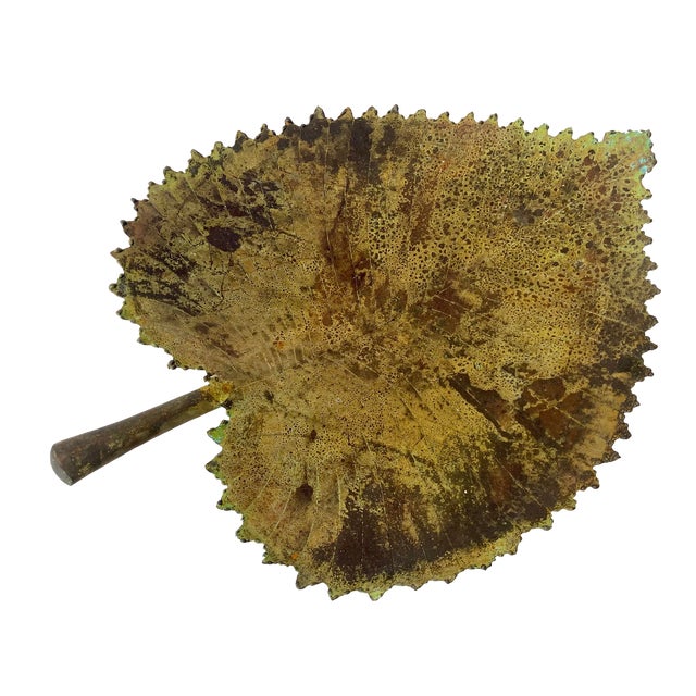 Bronze Leaf Centerpiece Sculpture #5 For Sale