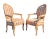 French 1960s Pair of Louis XVI Style Arm Chairs For Sale - Image 3 of 4