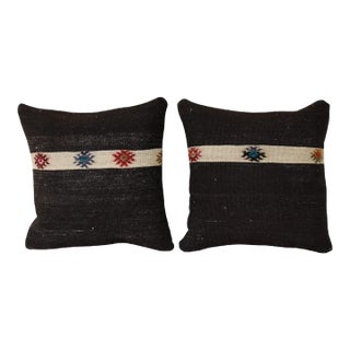 Goat Hair Kilim Cushon - A Pair For Sale
