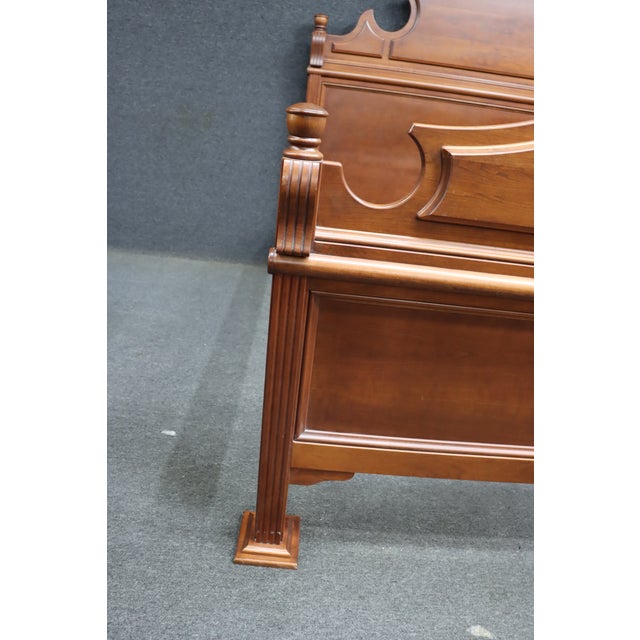Dutch Designs Cherry Wood King Bed, Traditional Federal Style Bed Frame For Sale - Image 4 of 18