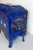 Small French Art Deco Blue Enamelled Coal Stove, 1890s For Sale - Image 5 of 10