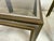 Vintage Steel and Brass Side Tables, 1970s, Set of 2 For Sale - Image 3 of 12