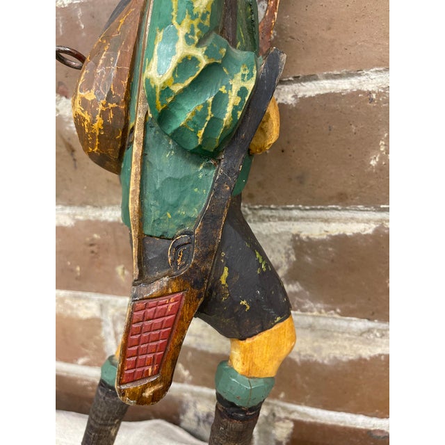 Early 19th Century Black Forest Hand Carved Crop or Whip Holder For Sale In Atlanta - Image 6 of 6